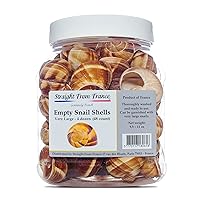 Straight from France Escargot Snail Shells Large 48 Count