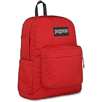JanSport SuperBreak Plus Backpack with Padded 15-inch Laptop Sleeve and Integrated Bottle Pocket - Spacious and Durable Daypack for Work and Travel - Red Tape