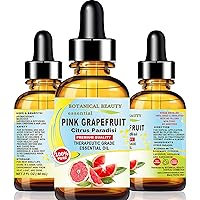 Grapefruit Essential Oil 100% Pure Natural Undiluted Therapeutic Grade Essential Oil 2 Fl.oz.- 60 ml for Aromatherapy, Soaps, Candles, Diffusers & Reed Diffusers by Botanical Beauty