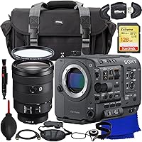 Ultimaxx Essential Accessory Bundle + Sony FX6 Digital Cinema Camera Kit with 24-105mm Lens + SanDisk 128GB Extreme Memory Card, Multi-Coated UV Filter, Water-Resistant Gadget Bag & More (25pc Bundle)