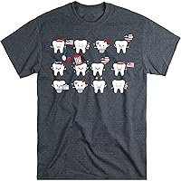 Cute Tooth July 4th Dentist Shirt, Dental Squad Shirt, Happy USA Independence, Gift for Dentist, Hygienist St America Flag
