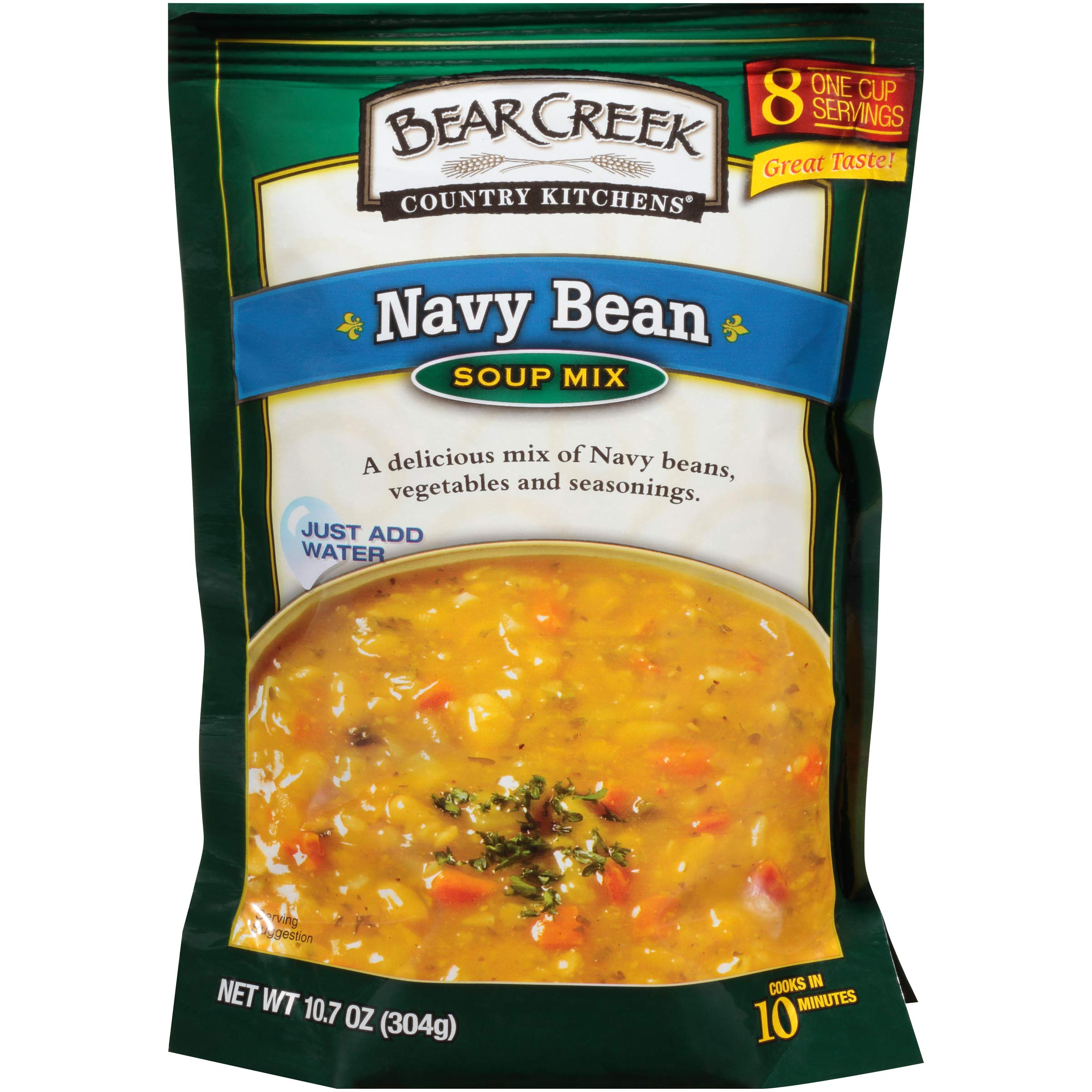 Bear Creek Soup Mix, Navy Bean, 10.7 Ounce (Pack of 6)