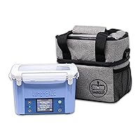LunchEAZE Electric Lunch Box – Self-Heating, Cordless, Battery Powered Food Warmer for Work, Travel – 220°F Heat, BPA Free, Meal Prep Friendly with Bluetooth Connectivity