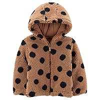 Baby Girls' Hooded Sherpa Jacket