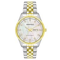 Armitron Women's Genuine Crystal Accented Day/Date Function Bracelet Watch, 75/5849