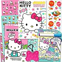 Hello Kitty Coloring Acitivty Book Set for Kids, Girls - Bundle with PlayPack, Stickers, Kids Coloring Book and More