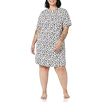 Amazon Essentials Women's Knit Jersey Sleep Tee Nightdress (Available in Plus Size)