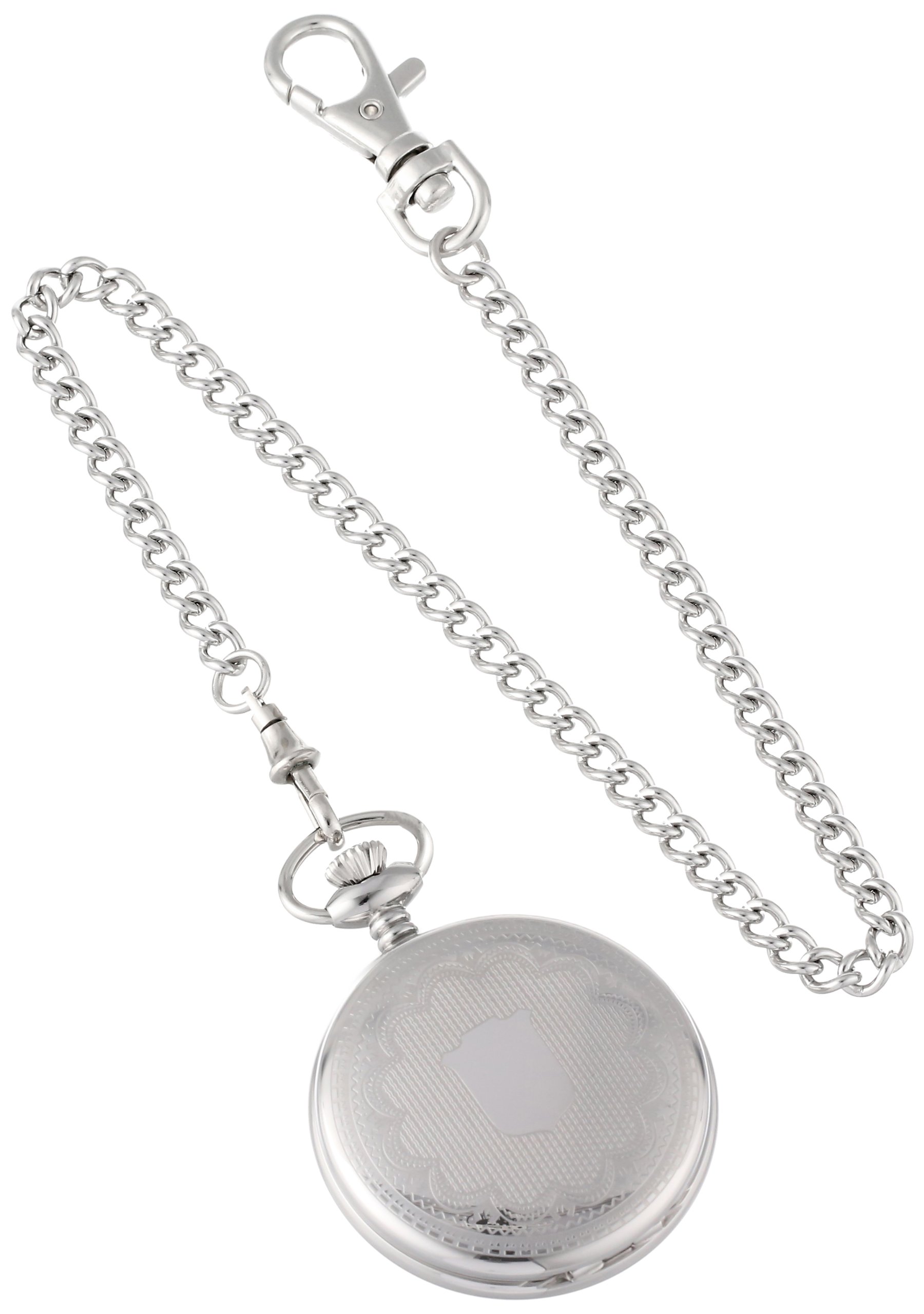 Charles-Hubert, Paris Stainless Steel Quartz Pocket Watch