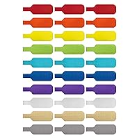 Wrap-It Storage - Cable Labels, Medium, Multi-Color (30-Pack) Write On Cord Labels, Wire Labels, Cable Tags and Wire Tags for Cable Management and Identification