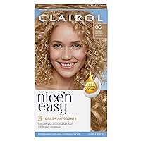 Clairol Nice'n Easy Permanent Hair Dye, 8G Medium Golden Blonde Hair Color, Pack of 1