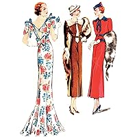 1930's Sewing Pattern, Women’s Two Dresses & Evening Dress- Bust: 36” (91.5cm)