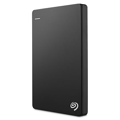 Seagate Backup Plus Slim 2TB External Hard Drive Portable HDD – Black USB 3.0 for PC Laptop and Mac, 2 Months Adobe CC Photography (STDR2000100)