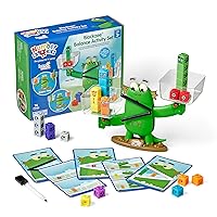 hand2mind Numberblocks Blockzee Balance Activity Set, 61 MathLink Cubes, Balance Scale for Kids, Addition and Subtraction Math Learning Toys, Counting Toys, Preschool Educational Toys for Kids