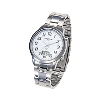 Masterline1966 ML06228010 Radio-Controlled Analogue Digital Watch with Stainless Steel Strap, Bracelet