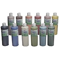 Mayco Stroke & Coat Wonderglaze Glaze Set A, Assorted Colors, Set of 12 Pints - SCKT1P