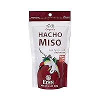 Organic Hacho Miso, Traditionally Made in Japan, Soy, Koji, Rich in Umami, Dark Red, Aged 3 Years, Hatcho, 12.1 oz
