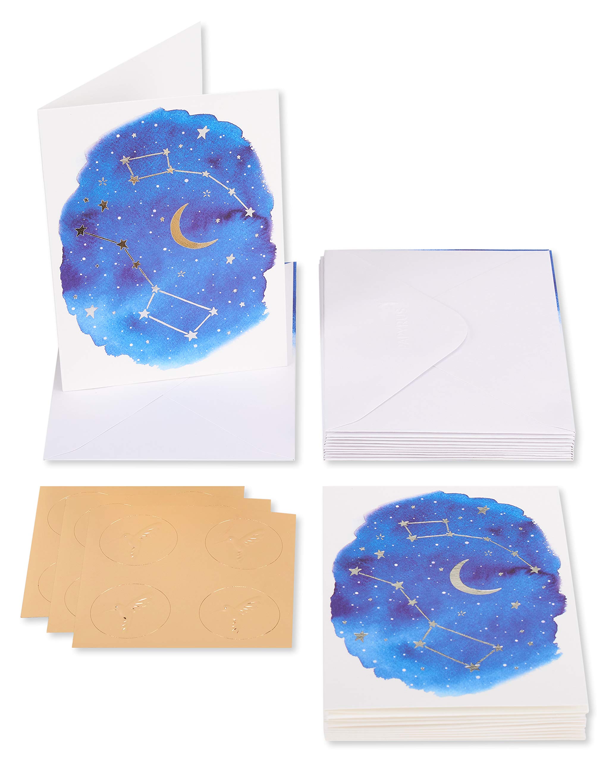 Papyrus Blank Cards with Envelopes, Constellation (14-Count)