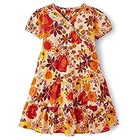 Gymboree Girls' One Size and Toddler Short Sleeve Casual Printed Dresses