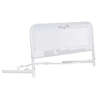 Lightweight Mesh Security Adjustable Bed Rail with Breathable Mesh Fabric in White