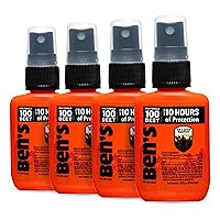 Ben's 100 Tick & Insect Repellent 1.25 Fl Oz. Pump Spray (4 Pack)