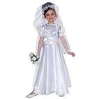 Forum Novelties Little Bride Wedding Belle Child Costume Dress and Veil, Medium