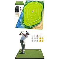 5x4ft Pro Golf Hitting Practice Mats and Golf Chipping Game Mat