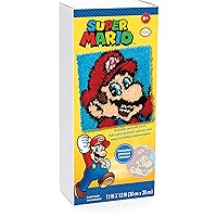 Dimensions 72-75279 Nintendo's Super Mario Brothers Latch Hook Kit for Beginners, 12