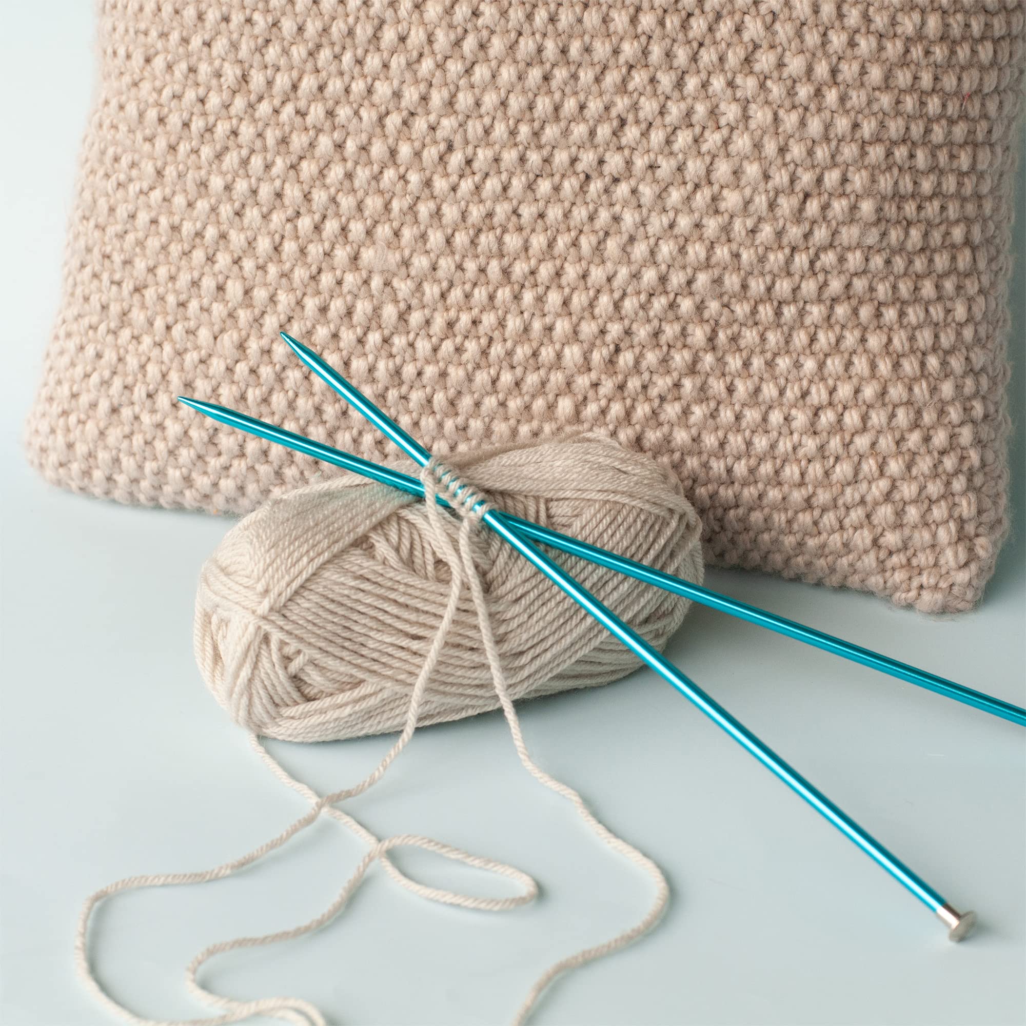 Boye Anodized Aluminum Straight Knitting Needle Set, US Sizes 8, 9, 10, Multicolor