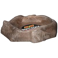 Zoo Med Repti Rock Reptile Water Dish for Fish, X-Small,Black