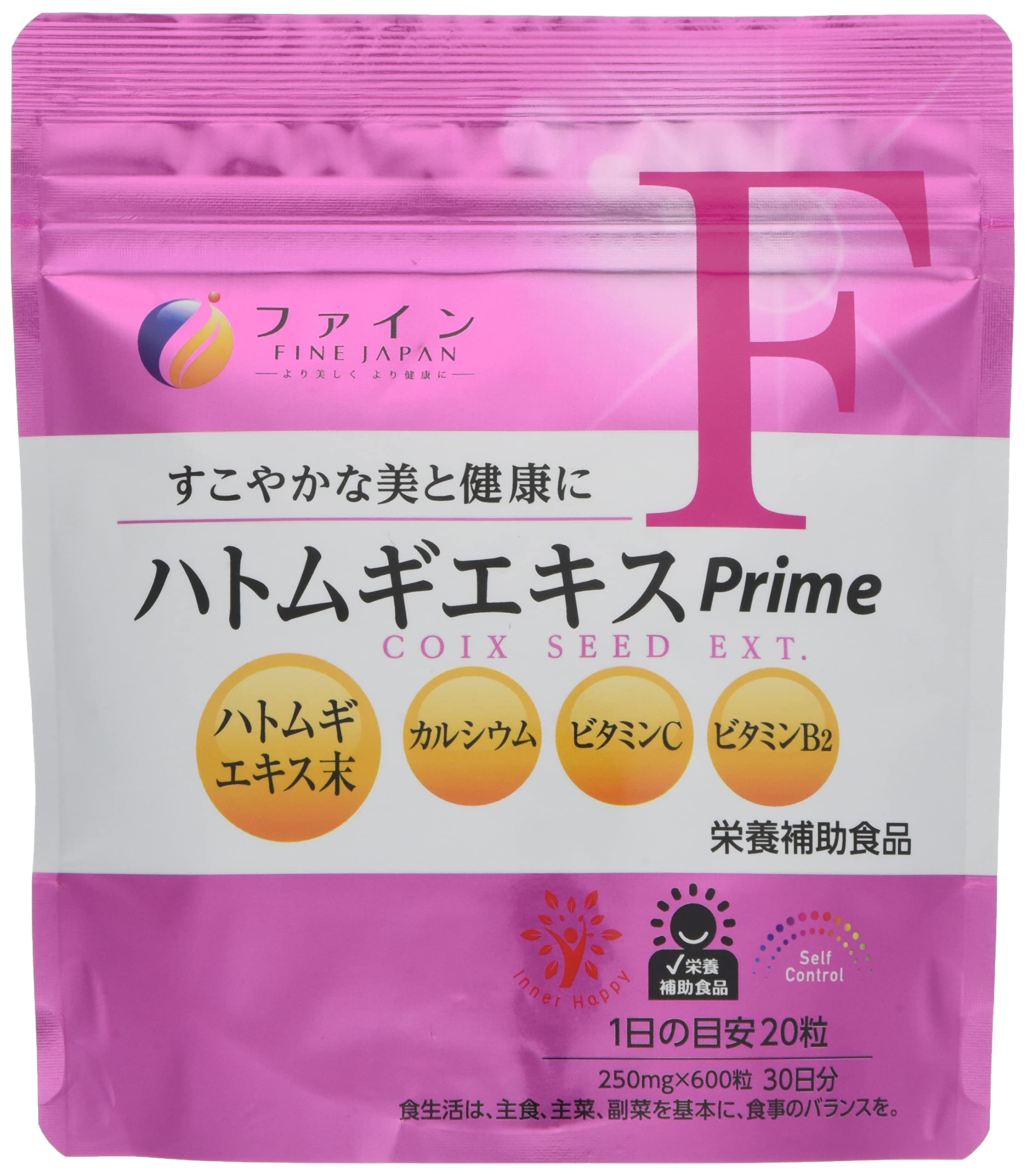 FINE Japan Coix Seed Extract 150 g (600 Tablets / 30-Day Course)…