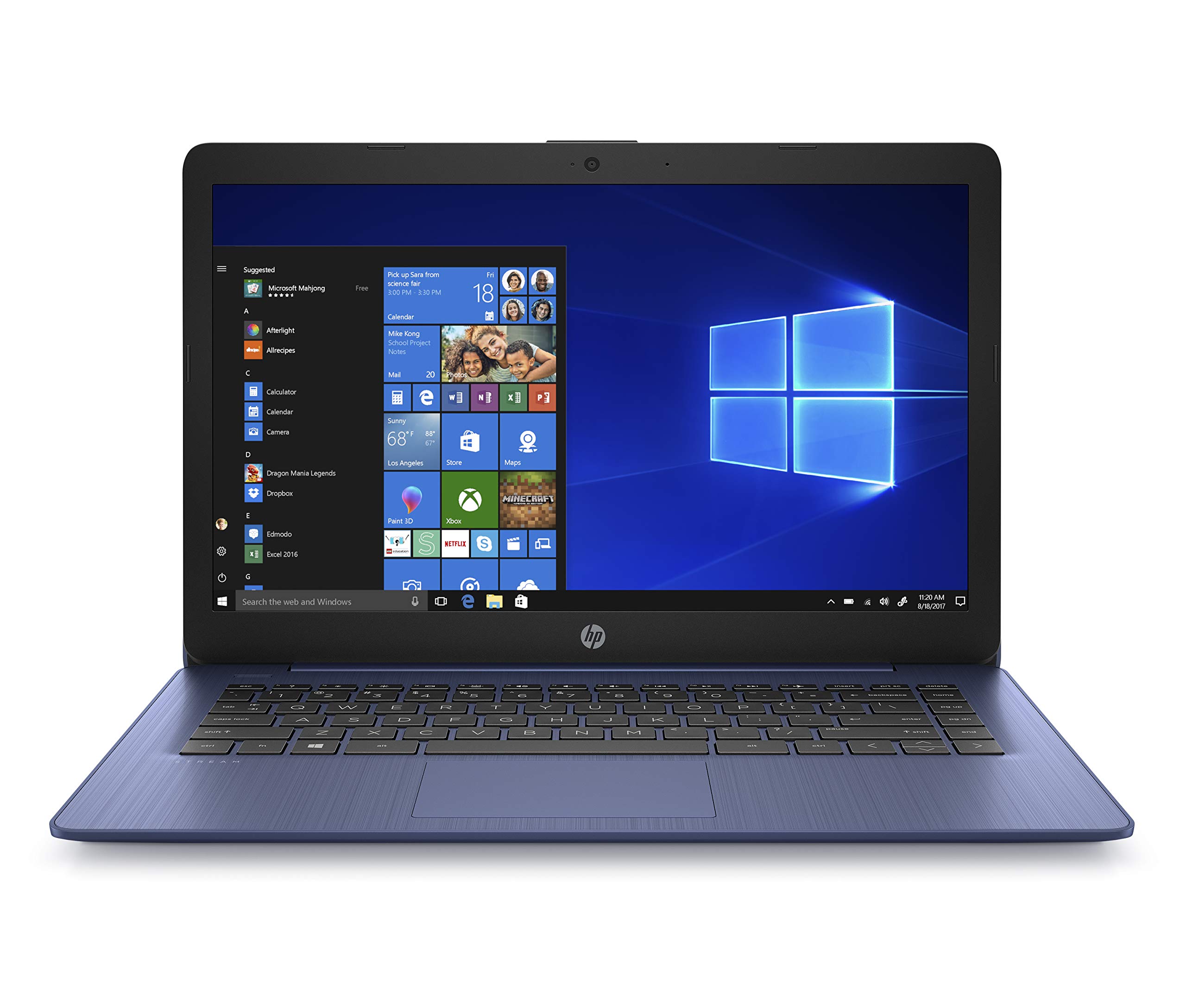 Mua HP Stream 14-inch Laptop, Intel Celeron N4000, 4 GB RAM, 64 GB eMMC,  Windows 10 Home in S Mode With Office 365 Personal For 1 Year (14-cb185nr,  Royal Blue) trên Amazon Mỹ chính hãng 2023 | Fado