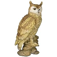 Perching Forest Owl Statue, Multicolored