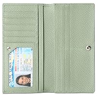 GOIACII Wallets for Women RFID Blocking Ultra Slim Real Leather Credit Card Holder Clutch