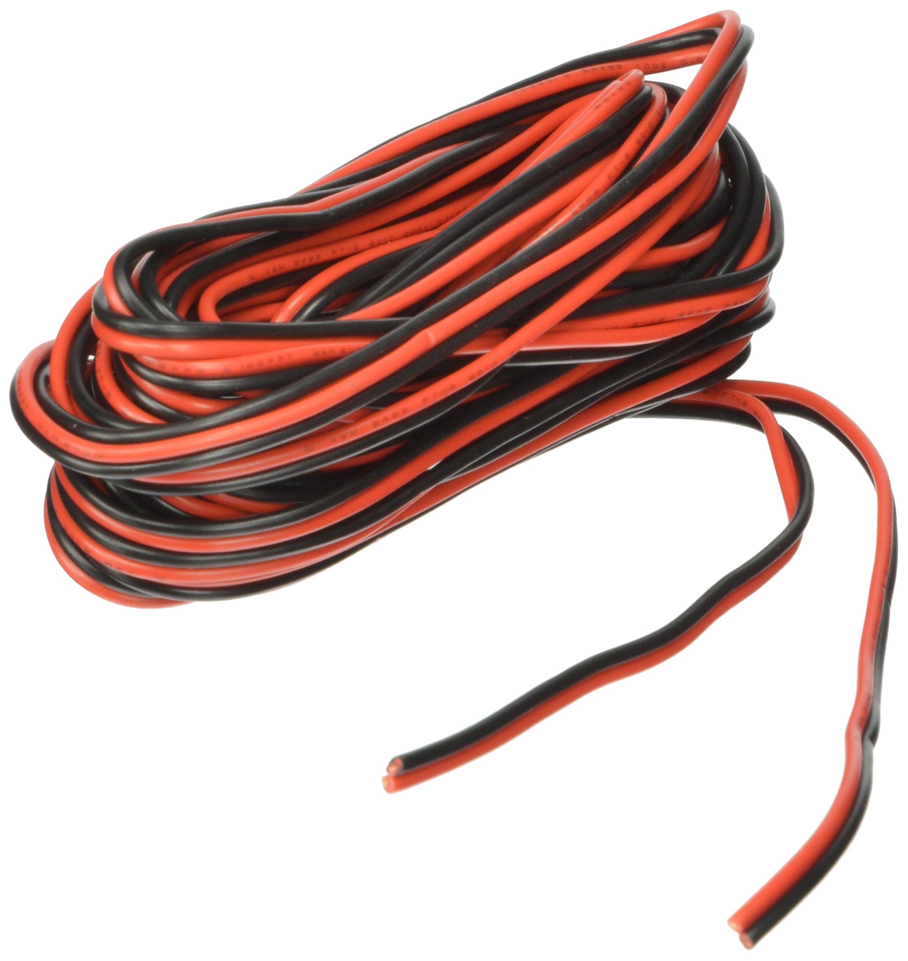 RoadPro RPCBH-25 25 Foot 22-Gauge Parallel Replacement Wire - Black/Red