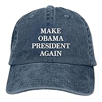 Make Obama President Again Hat Funny Distressed Denim Baseball Cap Vintage Trucker Hats Men Women