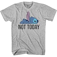 Disney Lilo and Stitch Not Today Adult Tee Funny Humor Disneyland Graphic Adult T-Shirt