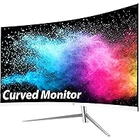 Z-Edge 24-inch Curved Gaming Monitor, Full HD 1080P 1920x1080 LED Backlight Monitor, with 75Hz Refresh Rate and Eye-Care Technology, U24C 178° Wide View Angle, Built-in Speakers, VGA+HDMI