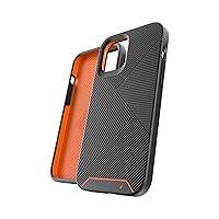 Gear4 ZAGG Battersea Hardback Case with Advanced Impact Protection [ Protected by D3O ] with Reinforced Back Protection, Slim Design - Made for iPhone 12 Pro Max - Black, Black Rugged (702006068)