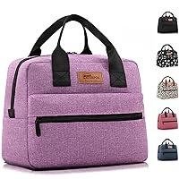 HOMESPON Insulated Lunch Bag for Women Men Lunch Box Cooler Lunch Tote for Work Picnic (Purple)
