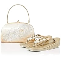 Sevian D400-1 Handbag, Kimono, Made in Japan, Gold