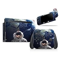 Compatible with Nintendo Switch Pro Controller - Skin Decal Protective Scratch Resistant Vinyl Wrap Gaming Cover- Astronaut V2