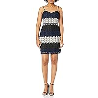 bebe Women's Multi-Colored Star Lace Mini Dress