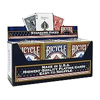 Bicycle® Gold Standard Playing Cards - 12 x Deck of Cards, Iconic International Rider Back Design, Standard Index