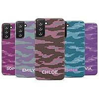 Custom Name Digital Camo Case for Women, Personalized Name Case, Designed ‎for Samsung Galaxy S24 Plus, S23 Ultra, S22, S21, S20, S10, S10e, S9, S8, Note 20, 10‎‎