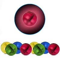 PicassoTiles Motion Activated Marbles 8pc LED Light-Up Glow in The Dark Translucent Balls for Marble Run Race Racetrack Maze Magnetic Construction Magnet Tiles Building Block STEM Education Kids Toys