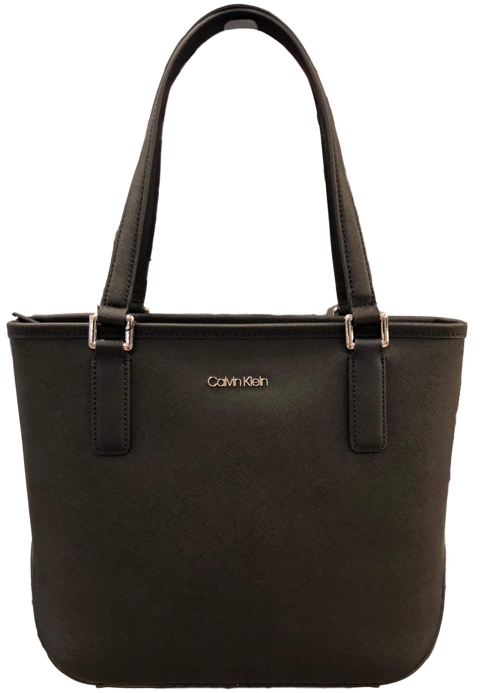 Mua Calvin Klein Saffiano Leather Tote Black trên Amazon Mỹ chính hãng 2023  | Fado
