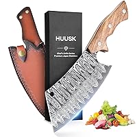 Japan Knife, Hand Forged Meat Cleaver Knife Japanese Kitchen Knife with Sheath Cooking Butcher Knife for Meat Cutting Vegetable Cleaver for Kitchen, Camping Thanksgiving Christmas Gifts