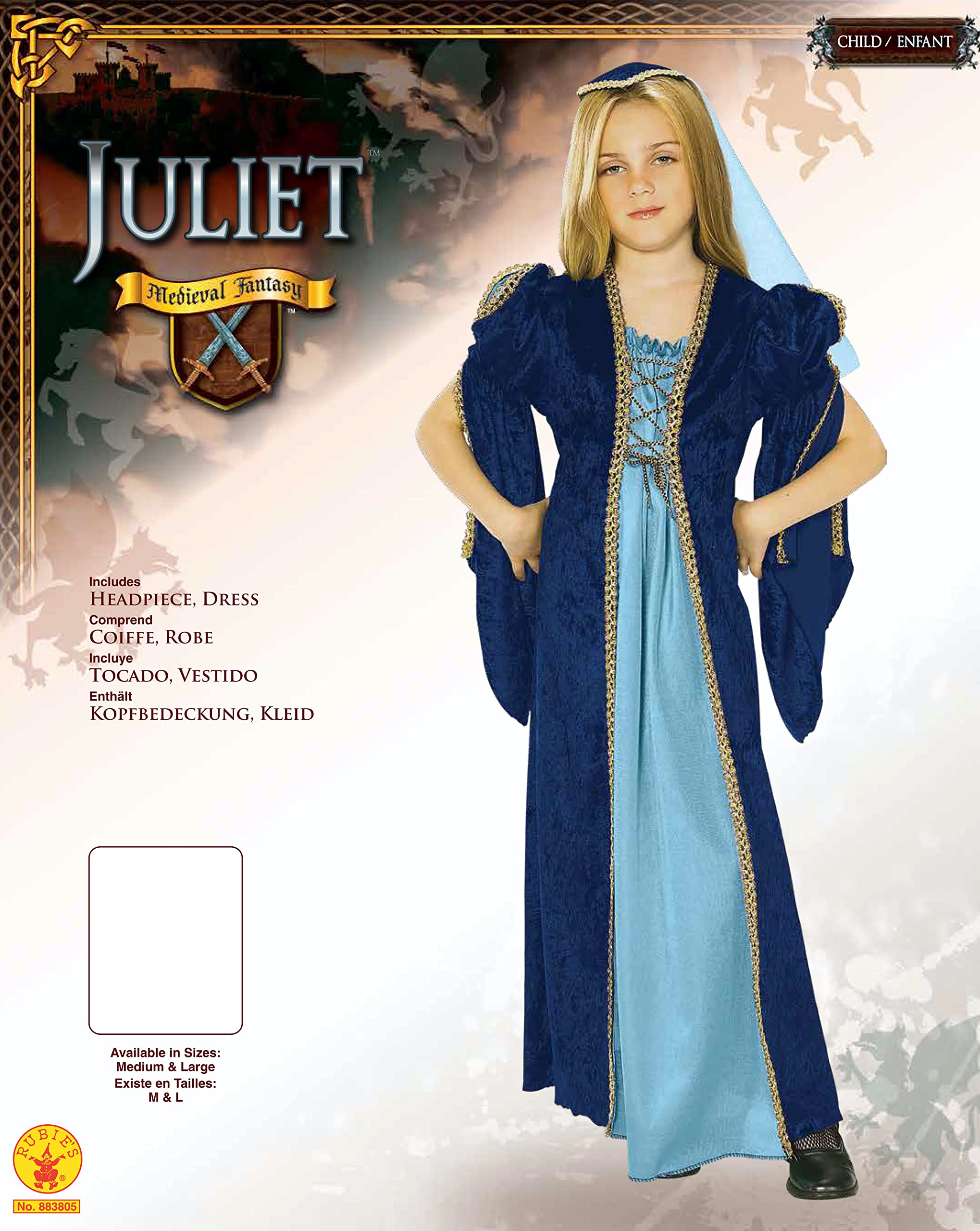 Rubie's Girl's Renaissance Faire Juliet Costume, Medium