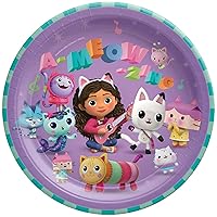 amscan Gabby's Dollhouse Round Paper Party Plates - 9