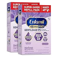 NeuroPro Gentlease Baby Formula, Brain Building DHA, HuMO6 Immune Blend, Designed to Reduce Fussiness, Crying, Gas & Spit-up in 24 Hrs, Gentle Infant Formula Powder, Baby Milk, 60.8 Oz Refill